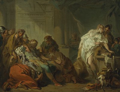 De Dood van Meleager, c.1727 door François Boucher